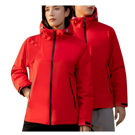 Womens Coats Outerwear Winter Womens Winter Warm Outdoor Leisure Charge Coat Men's and Women's Windproof and Rainproof Mountaineering Suit Group Purchase Work Suit