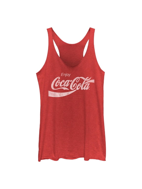 Womens Coca Cola Distressed Enjoy Racerback Tank