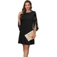 thumbnail image 1 of Womens Cocktail Dresses Flutter Sleeve Formal Dresse Wedding Guest Dresses for Women 2025 Trendy, 1 of 5