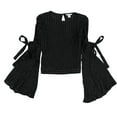 thumbnail image 1 of Womens Cold Shoulder Knit Blouse, 1 of 2
