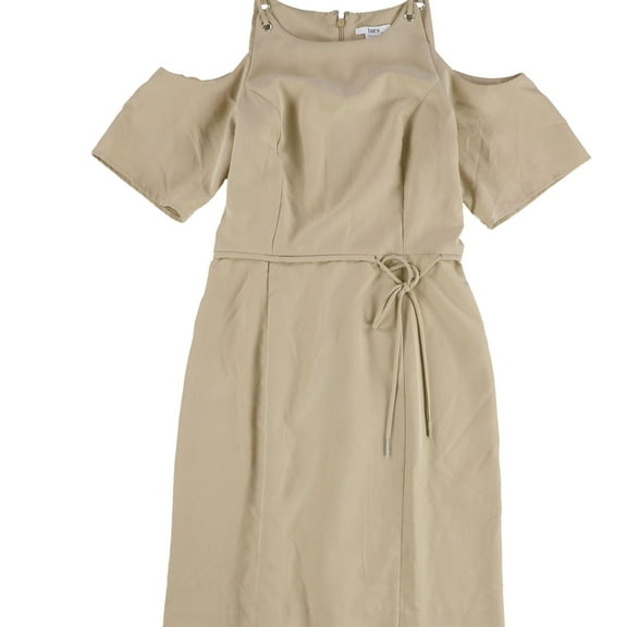 Womens Cold-Shoulder Sheath Dress