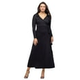 thumbnail image 1 of Womens Collared Wrap Maxi Dress, 1 of 8
