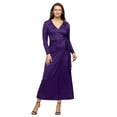 thumbnail image 1 of V Neck Collared Belted Wrap Maxi Dress, 1 of 8