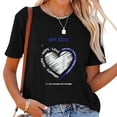 thumbnail image 1 of Womens Colon Cancer Awareness Products Colorectal Christian Cancer Raglan Baseball T Shirt Black, 1 of 5
