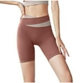 thumbnail image 1 of Womens Color Block High Waist Yoga Pants Workout Capri Leggings for Women Knee Length Yoga Shorts Running Biker Shorts, 1 of 3