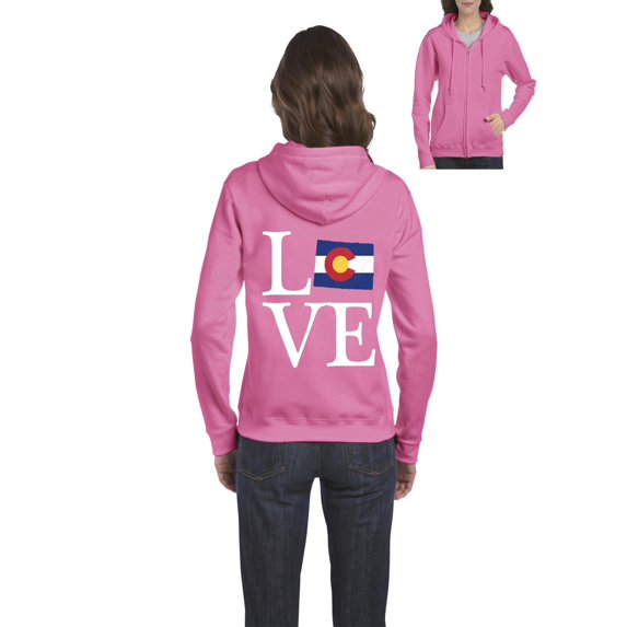Womens Colorado Full-Zip Hooded Sweatshirt