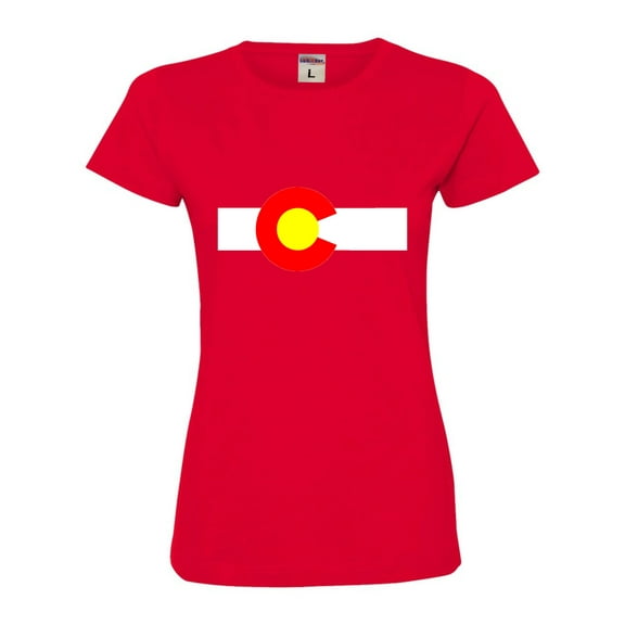 Womens Colorado State Flag Deluxe Soft T-Shirt