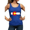 thumbnail image 1 of Womens Colorado State Flag Racerback Tank Top T-Shirt, 1 of 1