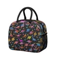 thumbnail image 1 of Womens Colorful Dinosaurs Colorful Paws Pattern Lunch Box for Work,Insulated Lunch Bag for Women,Loncheras Para Mujer,Leakproof Adult Lunch Bag for Work,Beach,Travel,Picnic,Camping, 1 of 7
