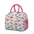 thumbnail image 1 of Womens Colorful Dinosaurs Silhouettes Pattern Lunch Box for Work,Insulated Lunch Bag for Women,Loncheras Para Mujer,Leakproof Adult Lunch Bag for Work,Beach,Travel,Picnic,Camping, 1 of 7
