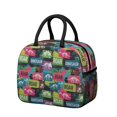 thumbnail image 1 of Womens Colorful Dinosaurs Skeletons Text Pattern Lunch Box for Work,Insulated Lunch Bag for Women,Loncheras Para Mujer,Leakproof Adult Lunch Bag for Work,Beach,Travel,Picnic,Camping, 1 of 7