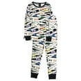 thumbnail image 1 of Womens Colorful Halloween Mummy Pajamas Spooky Eyes Sleep Set Medium, 1 of 2
