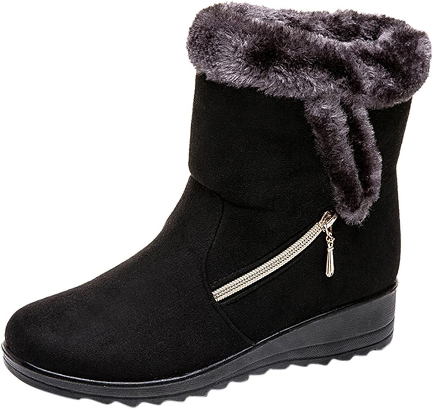 Womens Combat Boots,Womens Snow Boots with Arch Support Boots for Women