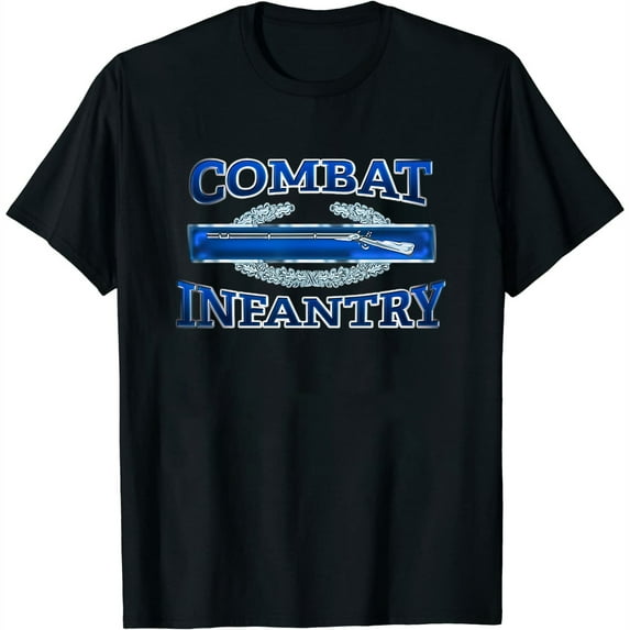 Womens Combat Infantry Hi-Res 3D T-Shirt Black 4X-Large