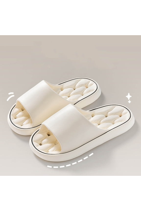 Womens Comfort Slides Cloud Foam Soft Indoor Outdoor House Slippers Waterproof Lightweight Quick-Dry with Arch Support White,Size 40