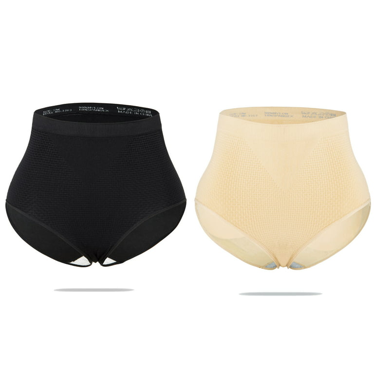 Womens Comfort Soft Panties Removable Butt Padded Underwear Butt Lifter  Panty Body Shaper, Black, S/M