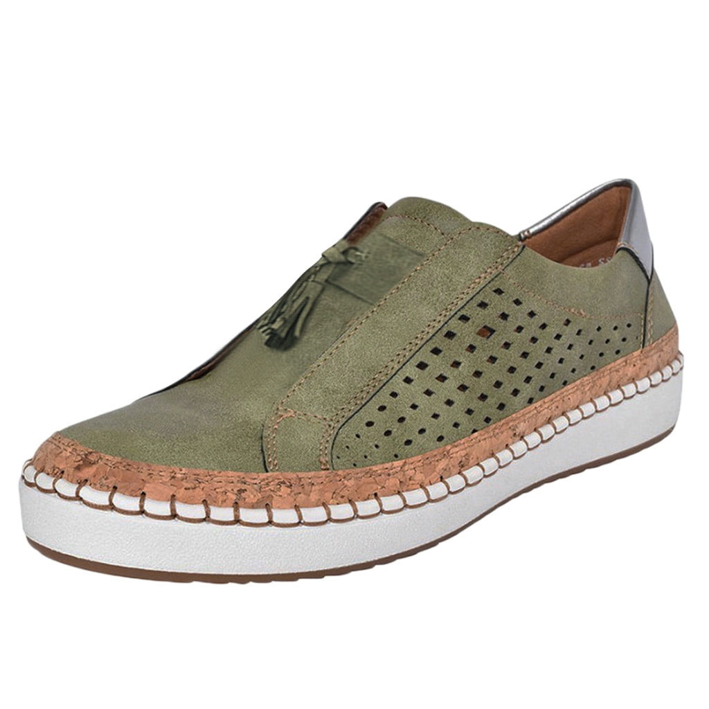 Women Summer Leather Weave Flat Shoes main image 1