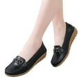 thumbnail image 1 of Womens Comfort Walking Flat Loafer On Leather Loafer Comfortable Flat Shoes Outdoor Driving Shoes Womens 10 Narrow Flat Shoes Women Flat Shoes 9 Ballet Flat Shoes for Women 8 Womens Flat Shoes, 1 of 7