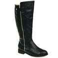 thumbnail image 1 of Womens Comfort Wide Calf Side Zipper Riding Boot, 1 of 8