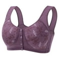 thumbnail image 1 of Womens Comfortable Lace Breathable Bra Daisy Print Underwear No Rims, 1 of 4