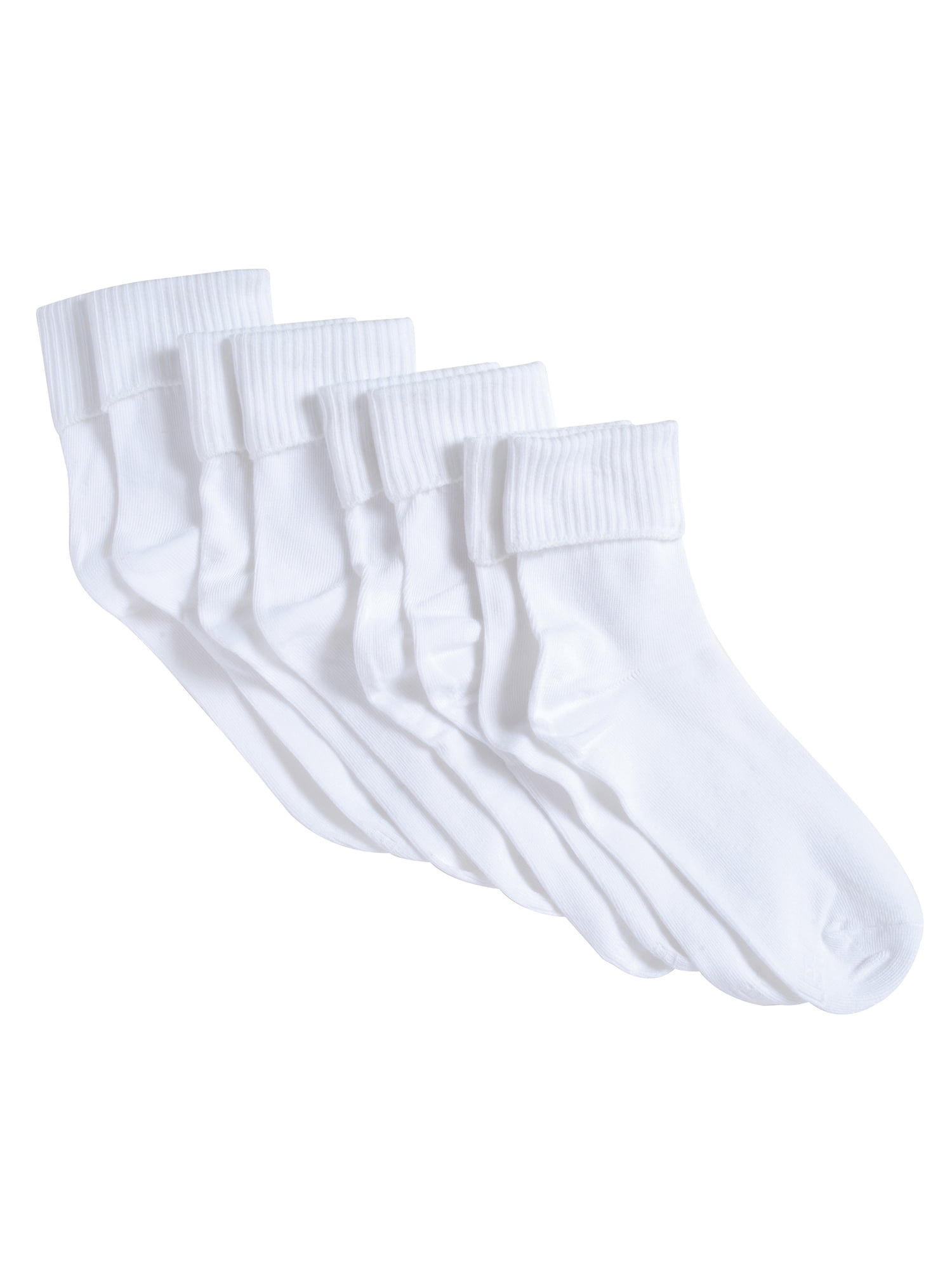 Womens Comfortsoft Cuff Socks, 3 Pack - Walmart.com