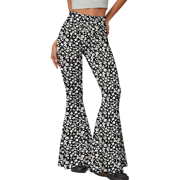 Womens Comfy Bootcut Leggings Casual High Waisted Long Yoga Pants Spring Fall Stretchy Bell Bottom Flare Leggings XL