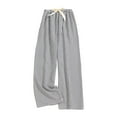 thumbnail image 1 of Womens Comfy Pajama Pants Striped Bow Low Waisted Lounge Pants Elastic Waist Soft Long Trousers 2025 Clothes, 1 of 2