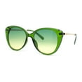thumbnail image 1 of Womens Contemporary Oversized Designer Butterfly Plastic Fashion Sunglasses Green - Green Yellow, 1 of 4