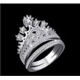 thumbnail image 1 of Womens Copper Crown Ring Set Two Piece National Design Electroplated Alloy With Artificial Gem Accents Packaged Gift, 1 of 5