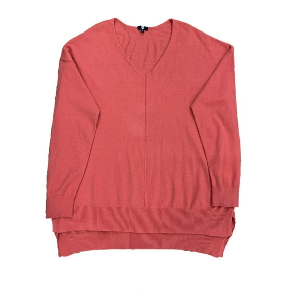 Womens Coral Lightweight Soft Sweater Shirt Top 3X
