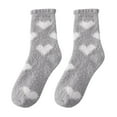 thumbnail image 1 of Womens Coral Socks Heart Print Socks Colorful Lightweight Cotton Socks One Size, 1 of 3