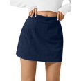 thumbnail image 1 of Womens Corduroy Mini Skirt High Waisted Basic Casual A-Line Short Fall Winter Skirts XL, 1 of 10