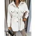 thumbnail image 1 of Womens Corduroy Shirt Long Sleeve Button Down Shirts Casual Jacket Tops Shacket, 1 of 6