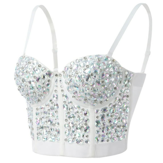 Womens Corset Top Bustier Corset Top Tight Fitting Corset Tank Top Suspender Top Solid Short Fashion