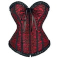thumbnail image 1 of Womens Corset Top Bustier Tops For Women Plus Size Corset Renaissance Corset Top Red 5XL, 1 of 5