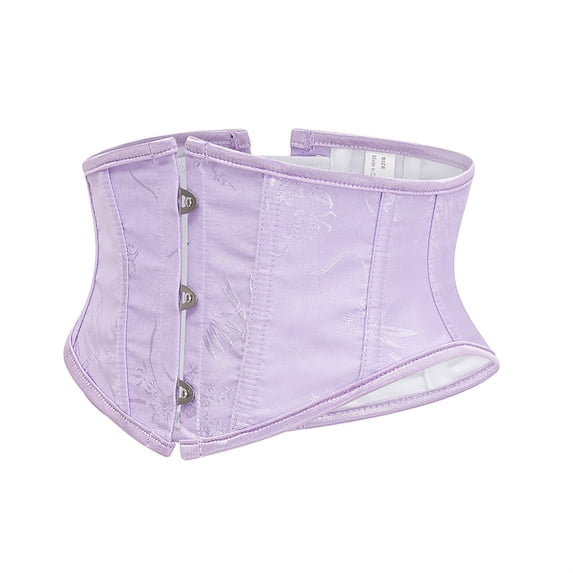Womens Corsets Belt Top Gothic Medieval Renaissance Lace-Up Mini Cincher Corset Belts Purple XXL