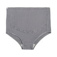 thumbnail image 1 of Womens Cotton High Waist Maternity Underwear Over Bump Pregnancy Briefs Ribbed Soft Breathable Tummy Control Solid Color Panties, 1 of 5