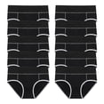 thumbnail image 1 of Womens Cotton High Waisted Underwear 10 Pack Breathable Full Coverage Ladies Panties Soft Stretch Plus Size Underpants, 1 of 3