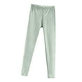 thumbnail image 1 of Womens Cotton Leggings with High Waisted Active Wear Pants Light Green L, 1 of 2