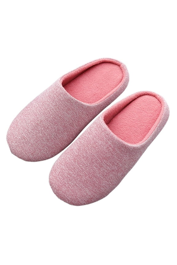 Womens Cotton Lightweight Home Slippers With Memory Foam, Washable House Slippers For Women, Comfy Bedroom Summer Slippers Indoor Slip On
