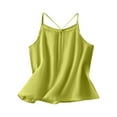 thumbnail image 1 of Womens Cotton Linen Camisole, New Summer Causal V-Neck Tank Tops, Loose Fitting Spaghetti Strap Sleeveless Cami Shirts Cotton Camisoles for Women Green XXL, 1 of 8