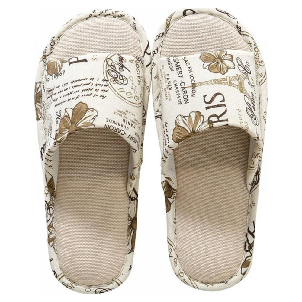 Dropship Summer Linen Slippers Women Girl Home Fluffy Casual Outdoor Indoor  House Couple Thick Sole Sandals Soft Comfortable Four Seasons to Sell  Online at a Lower Price | Doba