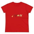 thumbnail image 1 of Womens Cotton October Halloween T Shirt Witch Broom Tee, 1 of 5
