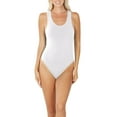 thumbnail image 1 of Womens Cotton One Piece Racerback Tank Bodysuit, 1 of 7
