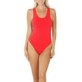 thumbnail image 1 of Womens Cotton One Piece Racerback Tank Bodysuit, 1 of 7