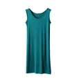 thumbnail image 1 of Womens Cotton Pajama New Plus Size Tank Dresses for Women Summer Casual Sleeveless Nightgowns Sleepshirts Soft Comfy Sleepwear Nightdress Mint Green 5XL, 1 of 6