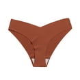thumbnail image 1 of VONCOS Womens Cotton Panties - Low Rise Cheeky Underwear in Coffee, Breathable & Seamless Everyday Briefs, Tag-Free Comfort (1-Pack),Size M, 1 of 5