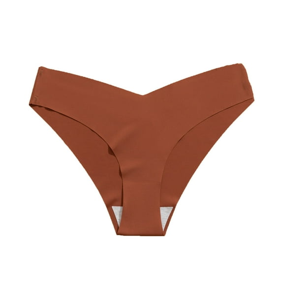 Womens Cotton Panties - Low Rise Cheeky Underwear in Coffee, Breathable & Seamless Everyday Briefs, Tag-Free Comfort (1-Pack),Size XL