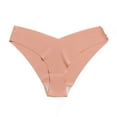 thumbnail image 1 of Womens Cotton Panties Pink - Breathable Low Rise Cheeky Underwear, Seamless & Tag-Free for Everyday Comfort (1-Pack),Size L, 1 of 5