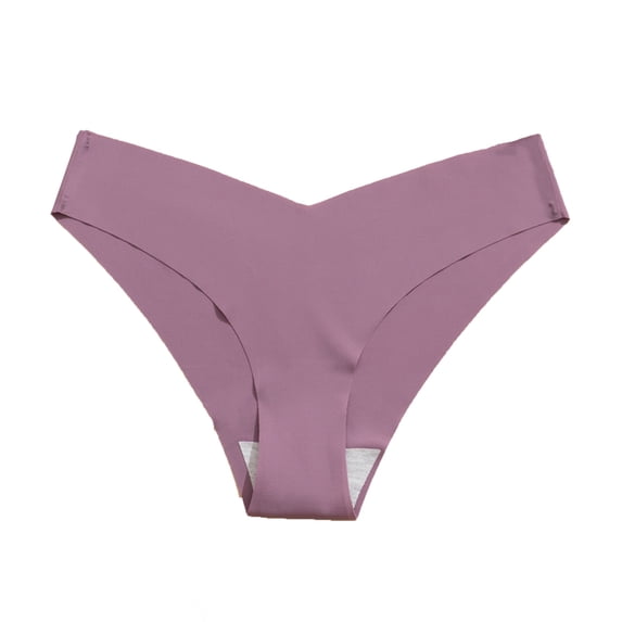 VONCOS Womens Cotton Panties Purple - Low Rise Cheeky Underwear, Breathable & Seamless for Everyday Comfort, Tag-Free (1-Pack),Size L